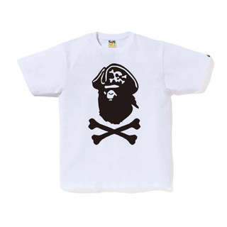 BAPE Ape Crossbone College Tee (WHITE)