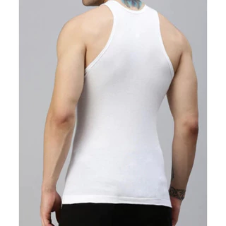 เสื้อกล้ามผู้ชาย LUX COZI 100% COTTON สีขาว *ผ้าไม่บาง* ไม่เหม็นอับ ระบายอากาศได้ดี