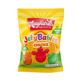 สอบถามก่อนสั่งซื้อ จากอังกฤษ🇬🇧 มีจำกัด Maynards bassetts jelly babies chicks 165g. เยลลี่จากน้ำผลไม้แท้ รูปไก่