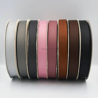 Missribbinริบบิ้นกรอสเกรน (สี2/2) เนื้อหนา คุณภาพดี 10มม ม้วน50หลา