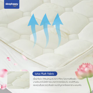 SleepHappy ที่นอนพ็อกเก็ตสปริง รุ่น Gravity ลดเเรงสั่นสะเทือนได้ดี นอนสบาย ระบายอากาศดี หนา 9 นิ้ว สัมผัสแน่นปานกลาง