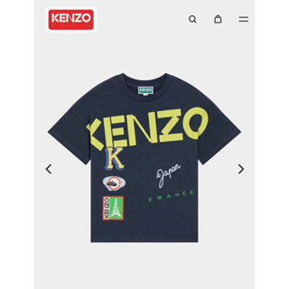 เสื้อเด็ก KENZO JOURNEY Tee คอกลมแขนสั้น งานป้ายชนช้อป ลายหน้า-หลัง