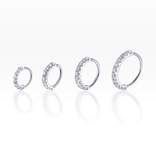 PiercingRoomByJay, Eternity CZ Nose Ring จิวจมูกเพชร เงินแท้