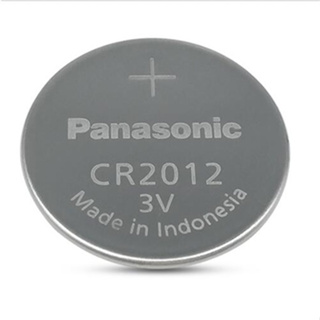 ถ่าน Panasonic CR2012 Lithium 3V แท้100% (ถ่านกระดุมใช้งานดีเยี่ยม) จำหน่ายยกแผง ( 1แผง มี 5 เม็ด)