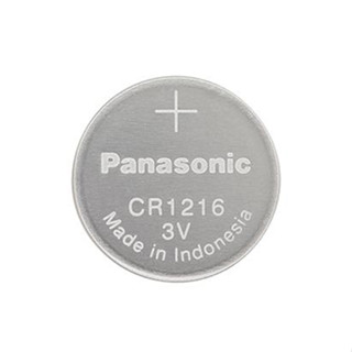 ถ่าน Panasonic CR1216 Lithium 3V แท้100% (ถ่านกระดุมใช้งานดีเยี่ยม) จำหน่ายยกแผง ( 1แผง มี 5 เม็ด)