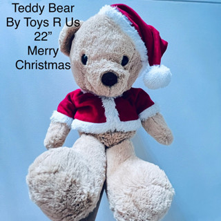 ตุ๊กตา หมี ไซส์ใหญ่ 22” ขนนุ่มมาก ชุดคริสต์มาส ป้าย Toys R Us ลิขสิทธิ์แท้ Teedy bear 🐻 in Christmas Suit Toysrus