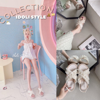 Idoli style รองเท้ารัดส้น รัดส้นแนวเกาหลี พร้อมส่งในไทย