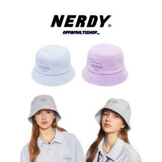 Nerdy serif logo terry bucket hat💙💜✨🇰🇷