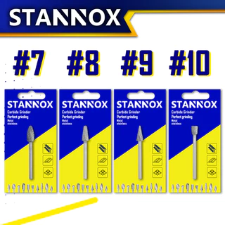 ดอกเจียรคาร์ไบด์ ดอกเจียรเหล็ก เจียรสแตนเลส ดอกคาร์ไบด์ STANNOX ขนาด 6 มิล แกน 3 มิล มีหัวให้เลือกถึง 10 แบบ