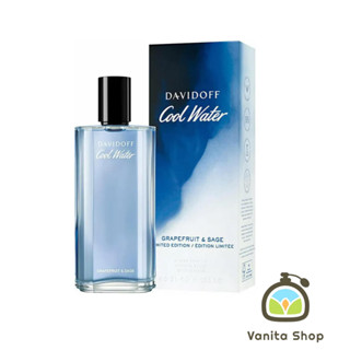 น้ำหอมแท้ Davidoff Cool Water Grapefruit &amp; Sage Limited Edition EDT For Men 125 ml กล่องซีล