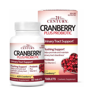 exp 02/26 21st Century Cranberry Plus Probiotic Tablets, 60 Count