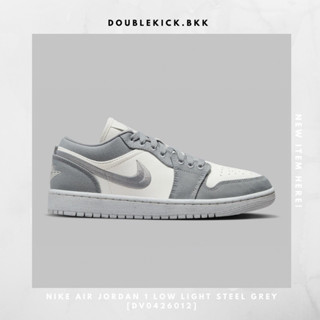 NIKE AIR JORDAN 1 LOW LIGHT STEEL GREY [DV0426012]/NIKE AIR JORDAN 1 LOW CANVAS CELESTIAL GOLD [DV0426200]