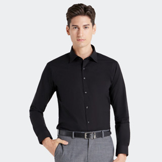 SUIT SELECT Skinny Plain Shirt (Black)