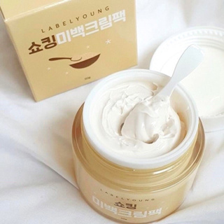 ✨พร้อมส่ง✨ ครีมน้องใหม่จาก label young Labelyoung Shocking Whitening Cream Pack 50g 2 in1