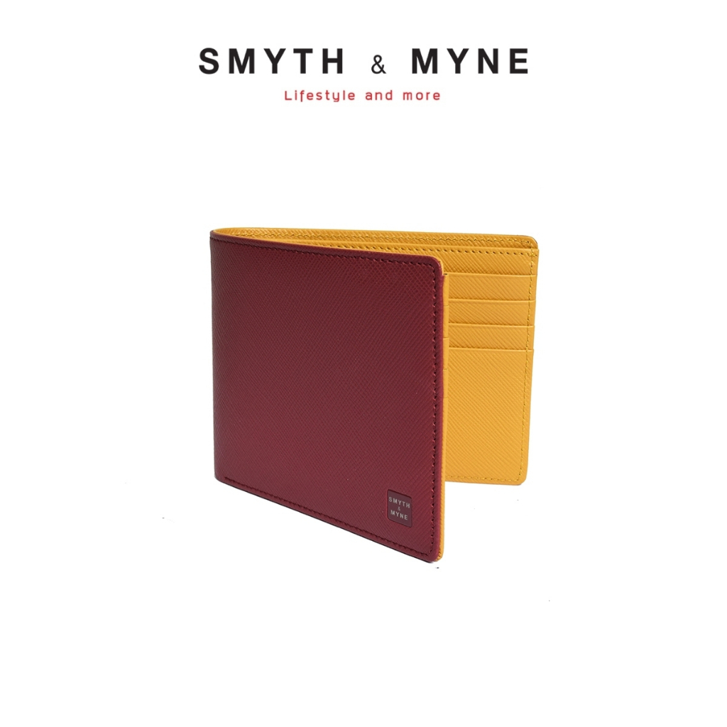 SMYTH & MYNE กระเป๋าสตางค์สีมงคล หนังแท้ 8 การ์ด รุ่น SUMRICH (สัมฤทธิ์)