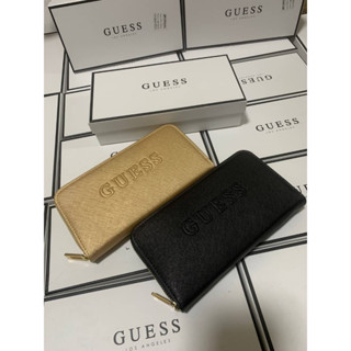 Guess Long Wallet กระเป๋าสตางค์ใบยาว วัสดุ Saffiano Code:B16D200466 แบรนด์แท้ 100% งาน Outlet