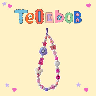 Telebob ✨pikplur💜💕🧸🌷สายคล้อง,ที่ห้อยมือถือ พร้อมส่ง ลายดอกไม้น่ารัก หลากสี สไตล์เกาหลี ถูกที่สุด Casetify,skinnydip