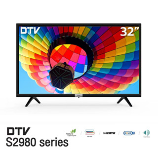 TCL ทีวี 32 นิ้ว รุ่น 32D2980 จอ LED HD 720P / -DVB-T2- AV In-HDMI-USB-Slim / ดิจิตอลทีวี ใช้งานง่าย รับประกัน 1 ปี