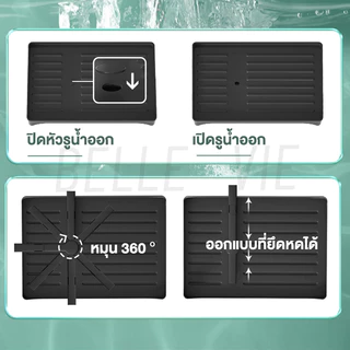 BV ชั้นวางจาน 2ชั้น วัสดุสแตนเลส สามารถเก็บถ้วยได้ พร้อมถาดรองน้ำทิ้งและท่อนำ ที่คว่ำจานชาม สีดำ/สีขาว แข็งแรงและทนทาน