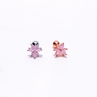 จิวต่างหูเกาหลี More Than Piercing: A101 Mono Flower