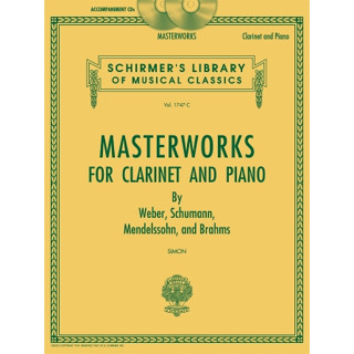 Masterworks For Clarinet And Piano Set Of Two Accompaniment CDs (HL50490450)