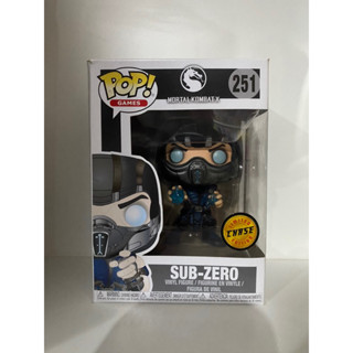 Funko Pop Sub Zero Mortal Kombat X Chase Limited Edition Exclusive 251 Damage Box