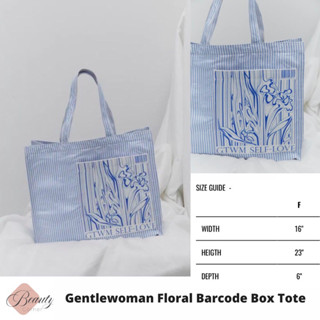 [พร้อมส่ง] กระเป๋า Gentlewoman Floral Barcode Box Tote