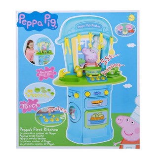 Peppa Pig Peppas First Kitchen Play Set With Accessories Great Roleplay ของเล่นชุดเครื่องครัว