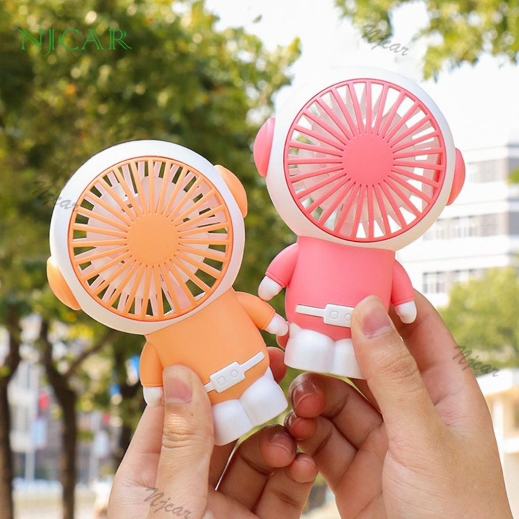 njcar1 พัดลมพกพา ขนาดเล็ก mini Fan สายชาร์จUSB รุ่นE49
