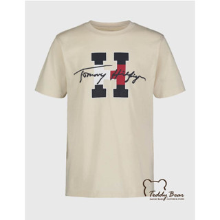 เสื้อยืด Tommy Hilfiger H SIGNATURE T-SHIRT สี Bone white ของแท้