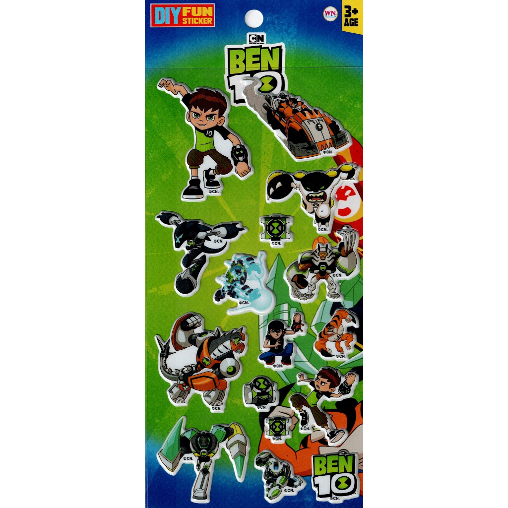 BEN 10 มินิสติ๊กเกอร์โฟม ราคา ถูกที่สุด ดีลบีเคเค แกลเลอรีภาพที่ 2