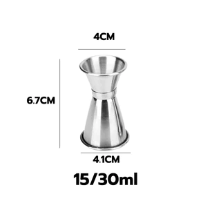 😊⭐จิ๊กเกอร์ จิกเกอร์ พลาสติก แก้วตวงน้ำเชื่อม ถ้วยตวงเหล้า Plastic Jigger CLBT