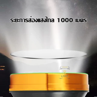 ไฟฉายคาดหัว2000-2500W รุ่นดำน้ำได้ หน้า 6cm ส่องสว่างระยะไกล1000เมตร แบตอึดไฟคาดหัวแรงสูง