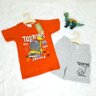 ชุดเซ็ทเสื้อยืด+กางเกงขาสั้น แบรนด์ Nickelodeon / COCCODRILLO ไซส์ 1-8 ขวบ
