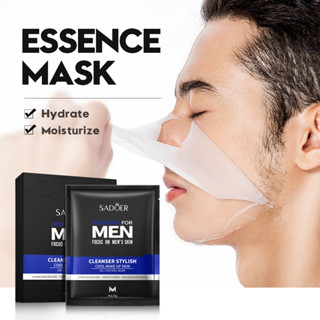 【✨แท้100%✨】Sadoer Mask for Men มาส์กหน้าสำหรับผู้ชาย แผ่นมาส์หน้า มาส์กหน้า มาส์กเติมความชุ่มชื้น มาส์กหน้า จำนวน 5 แผ่น