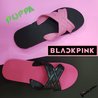 NFshoes🔥ถูกสุด Puppa ปุ๊บป้า สีใหม่ Blackpink รองเท้าแตะ  ‼ คละแบบจากตัวเลือกลูกค้า🎉 แตะฟองน้ำ แท้ 100%