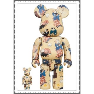 BE@RBRICK Utagawa Kuniyoshi (Fashionable Cats Juggling Balls) 100％ &amp; 400％