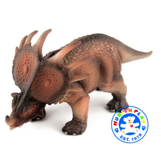 Munich Play - ไดโนเสาร์ Styracosaurus น้ำตาล ขนาด 16.00 CM (จากหาดใหญ่)