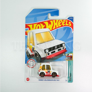 Hotwheels Tooned Volkswagen Golf MKI-White Color and No 68