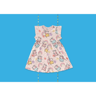 ✅ [2-7Y]  Peppa Pig Dress ชุดเดรส เปปป้า พิก