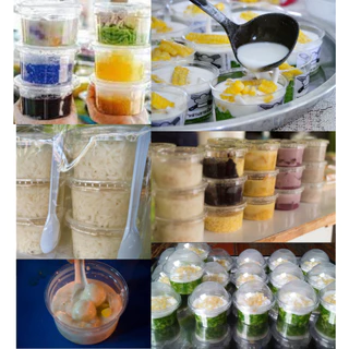 🚀พร้อมส่ง🚀 ถ้วย GPPS ขนาด 7 ออนซ์ 100 กรัม ฝาไม่เจาะรู แพ็ค 50 ชิ้น ฝาเรียบ ฝาโดม ฝาฮาล์ฟ ถ้วยพลาสติก