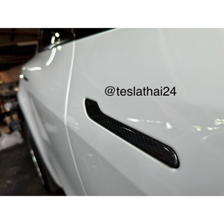 Door Handle Cover คาร์บอนไฟเบอร์แท้ ครอบด้ามจับประตู สำหรับ Tesla Model 3/Y