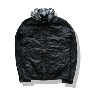 EDWIN Black Hooded Jacket รอบอก 42”