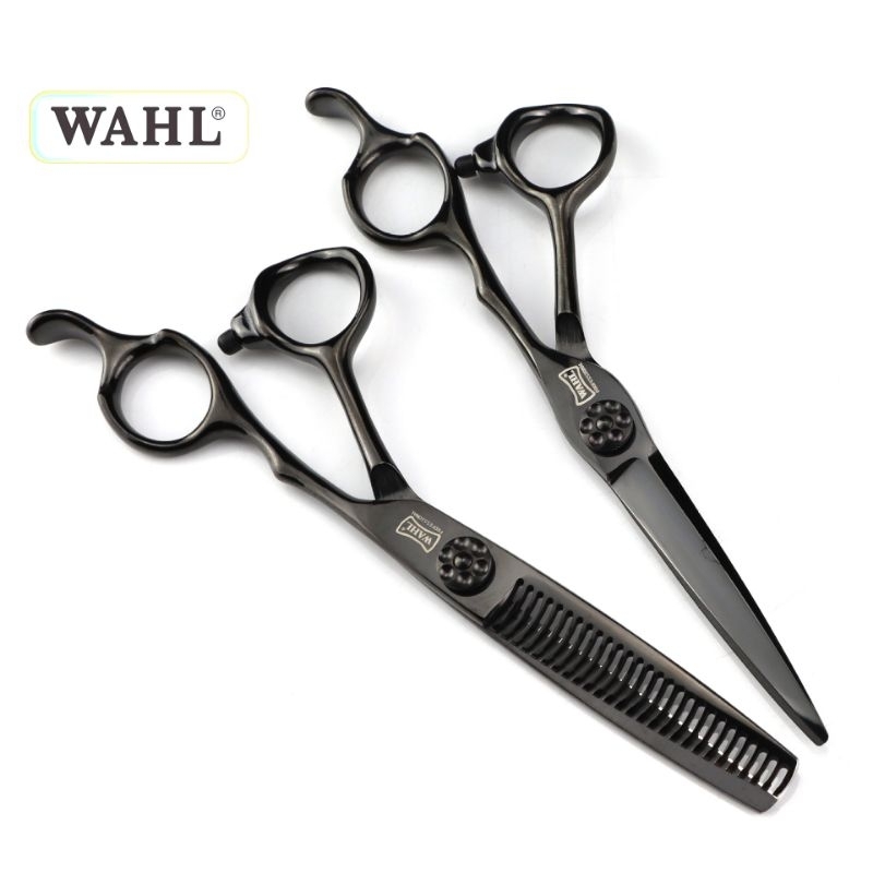 ถูก/แท้ กรรไกรตัดผม WAHL ขนาด6 นิ้ว 1คู่ สีดำ (ซอย20%)