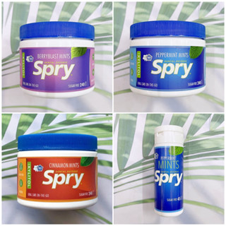 (XLEAR®) Spry Xylitol Mints ลูกอมลดกลิ่นปาก ลดฟันผุ ลมหายใจหอมสดชื่น breath freshener