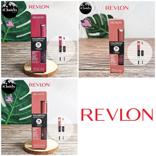 [Revlon] ColorStay Overtime™ 16H Lipcolor 2 ml เรฟลอน ลิป เนื้อลิควิด พร้อมกลอสใสท็อปโค้ท ติดทน 16 ชม.