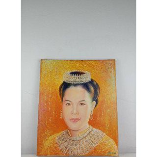 117.ภาพวาดสีน้ำมันพระบรมสาทิสลักษณ์ สมเด็จพระบรมราชีนีนาถในรัชกาลที่9