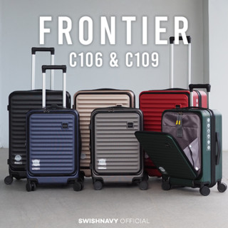 (กระเป๋าเปิดหน้า) SWISHNAY กระเป๋าเดินทาง รุ่น FRONTIER C106 C109 ขนาด 20 24 28 นิ้ว ใส่แท็บเล็ต ใส่โน้ตบุ๊ค