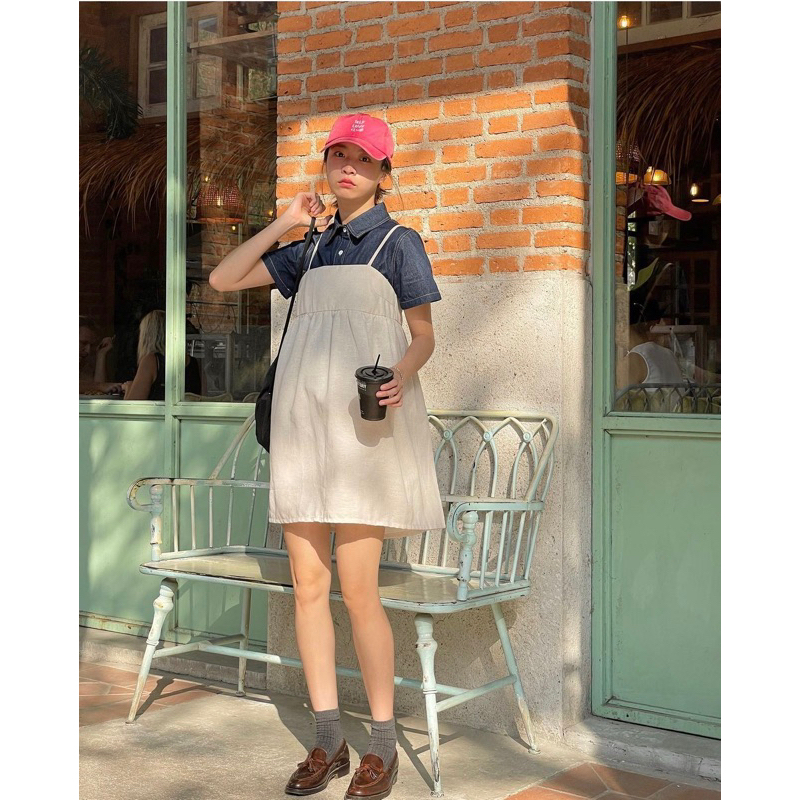 MAGARET Dress (พร้อมส่ง) - เดรสสายเดี่ยวทรงเบสิคใส่ได้บ่อยๆ ทรงสวยคอนเฟริม แมชได้เยอะ