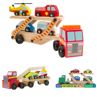 [บรรทุก+4คัน] ชุดรถยกรุ่นกู้ภัย 4 คัน Melissa &amp; Doug Emergency Vehicle Carrier รีวิวดีใน Amazon USA หลากรุ่น 4610/4096/9390 เฮลิคอปเตอร์ รถพยาบาล รถตำรวจ รถดับเพลิง